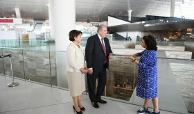 President Sarkissian was hosted at the National Library of Qatar