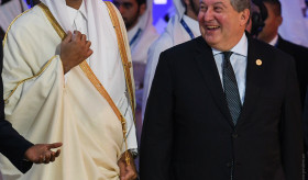 President Armen Sarkissian was present at the opening of the prestigious Doha Forum