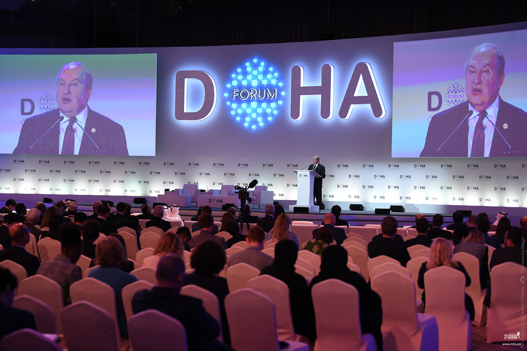 President Sarkissian made a statement at the Doha Forum Embassy of