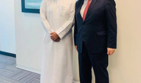 Հանդիպումը Կատարի ներդրումների մարմնի տարածաշրջանային պատասխանատու շեյխ Ֆեյսալ բին Թանի Ալ Թանիի հետ