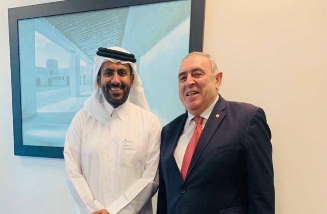 Հանդիպումը Կատարի ներդրումների մարմնի տարածաշրջանային պատասխանատու շեյխ Ֆեյսալ բին Թանի Ալ Թանիի հետ